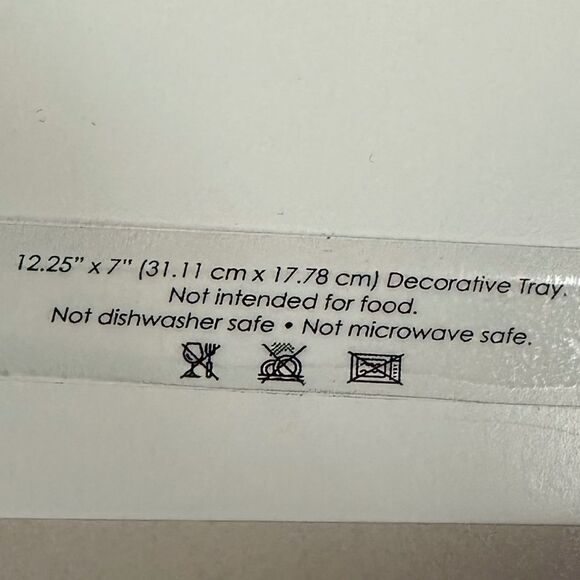 PPD White Blue Black Gold Secret Bee Lacquered Vanity Tray - Picture 9 of 9